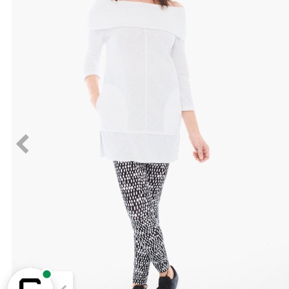 Chico's Zenery legging Size 8 or Chico's 1 Color Black with White dot pattern - Picture 5 of 16